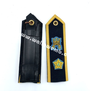 OEM/ODM Premium Ceremonial Shoulder Boards Gold Bullion Rank Insignia para vestido formal Uniformes Shoulder Boards - Product Image 3
