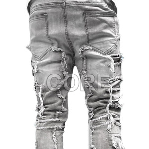 Nuevo en stock Nueva llegada Pantalones apilados para hombres Pantalones lavados para hombres Pantalones apilados para hombres de alta calidad - Product Image 6