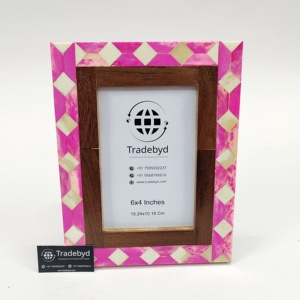 Tùy chỉnh chất lượng tốt nhất thủ công đẹp bằng gỗ xương và nhựa Inlay hình ảnh Khung ảnh để trang trí từ Ấn Độ. - Product Image 3