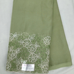 Tissu de conception exclusive de broderie d'organza doux pour faire à la matière de robe de fantaisie - Product Image 4