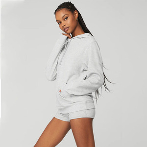 Conjunto de chándal para mujer Sudadera con capucha y pantalones de chándal Traje de Jogger de dos piezas Traje de jogging de fitness personalizado Ropa deportiva informal para mujer - Product Image 1