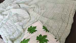 Cobija de Algodón Jaipuri con Estampado Floral, Reversible, para Cama - Product Image 3