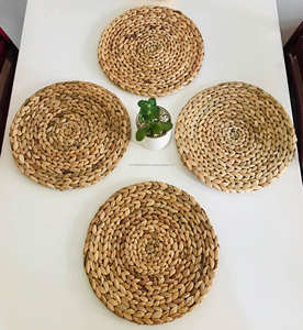 Juego más vendido de manteles individuales de jacinto de agua tejido Natural para mesa de cena boda mayorista vietnamita decorativo - Product Image 1