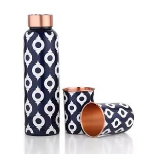 Pure Copper <b>Water</b> <b>Bottle</b> With Tumblers Available In Various Sizes and Finishes Along with Custom Branding & Packaging Options - Product Image 5