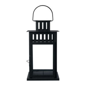 Fancy Black Metal Candle Lantern Artesanía de alta calidad Perfecta para la decoración del hogar Diseño elegante y duradero - Product Image 1
