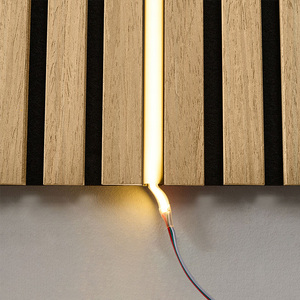 Pannelli Acustici in Fibra di Poliestere 3D con Striscia LED Verde e Nera, Insonorizzanti per Soggiorno e Camera da Letto - Product Image 3