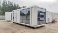Conteneur de capsule de configuration de maison entière, maison mobile de style simple et moderne, maison préfabriquée de luxe