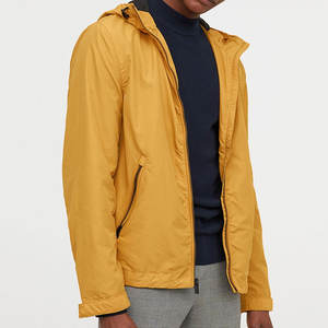 Veste coupe-vent à capuche zippée de haute qualité 2026, blocs de couleur, logo personnalisé, fine, pour hommes, course à pied, imperméable - Product Image 4