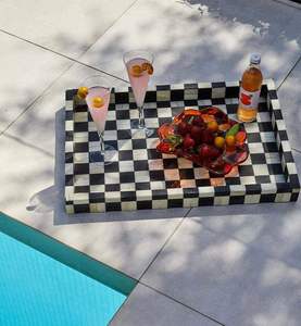 ถาดเสิร์ฟเรซิ่นลายกระดูกคุณภาพดี ถาดเสิร์ฟและบรรจุภัณฑ์ช็อคโกแลต ของแจกในเทศกาลอีดและรอมฎอน ถาดเสิร์ฟขนมหวานลายมุก - Product Image 4