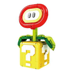 Nouvel ensemble de blocs de construction DIY en plastique ABS créatif à l'échelle 1:8 pour MOC <span class=keywords><strong>Lego</strong></span> <span class=keywords><strong>Super</strong></span> <span class=keywords><strong>Mario</strong></span> Fire Flower – Modèle éducatif moderne - Product Image 3