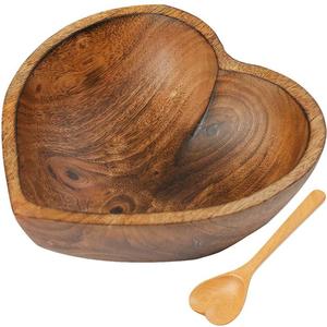 Bol à salade en bois d'acacia profond de qualité supérieure pour fruits, pain, collations et décoration de style campagnard pour la vente à l'exportation - Product Image 3