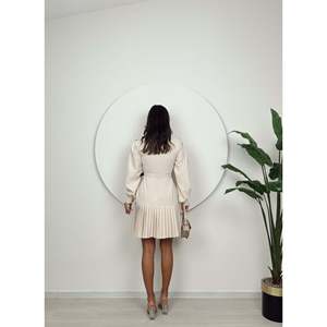 Vestido Corto Plisado con Cintura Natural 1023, Lavable - Product Image 5