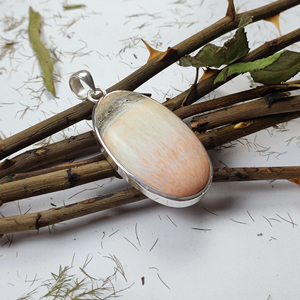 Colgante de piedras preciosas únicas de Plata de Ley 925 con piedra ovalada de celestobarita chapada en oro para la fabricación de collares de joyería de compromiso - Product Image 3