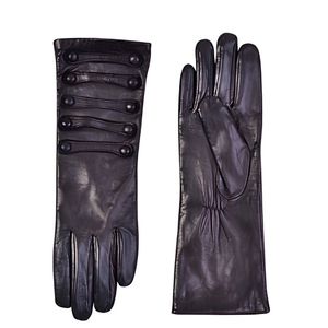 Gants longs en cuir pour écran tactile, pour femmes, opéra, noir, blanc, rouge, marron, vert, violet, bleu, rose, gris, beige, OEM - Product Image 1