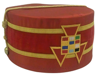 Étui à casquette de regalia maçonnique OEM d'usine, style décontracté, couleurs personnalisées, haute qualité, 100% polyester, broderie à la main