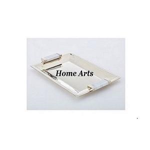 Iron White And Sky Blue Color Serving Tray Customized Size And Shape <b>Chocolates</b> Tray For Wedding Party Use - Product Image 2