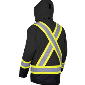 Chaqueta de Trabajo de Manga Larga Transpirable de Poliéster, Reflectante, Antibacteriana, de Alta Visibilidad, Chaqueta de Seguridad Moderna de Alta Visibilidad - Product Image 4