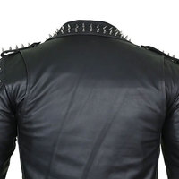 Özel ONYX INDUSTRY Erkek Kışlık Vintage Moda Yarışçı Ceketi Punk Tarzı Hakiki Koyun Derisi İşlemeli Letterman Ceket