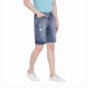 Shorts de Mezclilla para Hombre, Estilo Urbano, Tela Elástica de Alta Durabilidad, Suministro al por Mayor en EE. UU., Shorts de Mezclilla con Diseño de Diseñador - Product Image 3