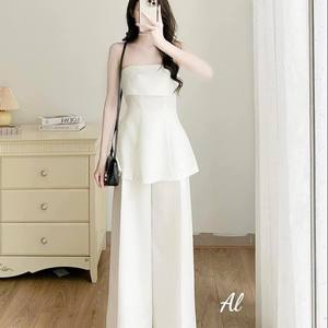 Vêtements femmes ensemble prix d'usine naturel Odm lavable emballage personnalisé du fabricant du Vietnam ensemble long 2 pièces trier - Product Image 2