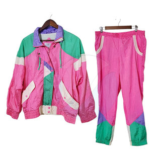 ชุดเซ็ต 2 ชิ้น เสื้อแจ็คเก็ตกันลมสำหรับผู้หญิง สไตล์ลำลอง ฤดูใบไม้ผลิ/ฤดูร้อน ผลิตจากวัสดุทนทาน ระบายอากาศได้ดี ผลิตจากโพลีเอสเตอร์/ไนลอน รับผลิตแบรนด์ส่วนตัว - Product Image 1