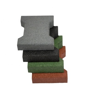 Pavimentadoras de goma de alta calidad de Malasia, fácil instalación, hueso en T de goma para perros, para patios, patio al aire libre, graneros de caballos, pisos de goma - Product Image 1