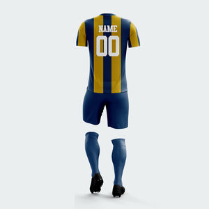 ชุดฟุตบอลแขนสั้นราคาส่งถูก ผลิตจากโพลีเอสเตอร์ 100% มีทุกขนาด พร้อมขั้นต่ำในการสั่งซื้อน้อย - Product Image 3