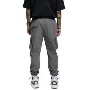 Pantalones Deportivos de Algodón para Hombre, Estilo Urbano, Cintura Elástica, Hip Hop, Lisos, Tejido, Tallas Grandes, Tipo Cargo - Product Image 6