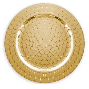 Assiette de présentation ronde artisanale en acier galvanisé pour la décoration de table de dîner et le service de nourriture - Product Image 3