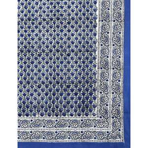 Hand Block Printed King Size 100% Cotton Double Bedsheet Pillow Cover Eco-Friendly Floral <b>Comforter</b> <b>Set</b> for Home 3 Pcs <b>Set</b> - Product Image 2