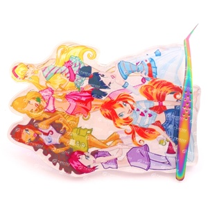 Iridescent Acrylic Kitty Cat Magnetic Lash Tiles with <b>Magnets</b> Tweezers Holder Lucite Lash Tray Dust Proof Acrylic Lash Tray - Product Image 2