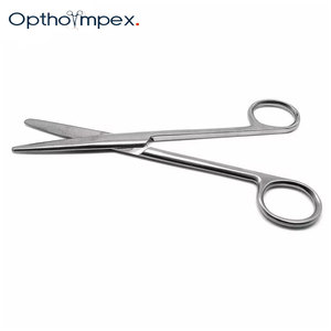 Tijeras Veterinarias de Precisión, Instrumentos Quirúrgicos de Acero Inoxidable, Hojas Curvas y Rectas Ajustables, Duraderas, Certificadas por la CE, para Animales - Product Image 2