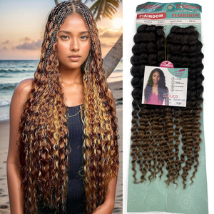 CECILLIA WIG <span class=keywords><strong>Treccine</strong></span> Sintetiche in Fibra Resistente al Calore, Ondulate, Tinte, per <span class=keywords><strong>Donna</strong></span>, Estensioni per Capelli all'Uncinetto, Capelli Lunghi, Trama Singola - Product Image 1