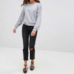 Sudaderas con capucha y sudaderas para mujer con descuento popular Sudadera con capucha de manga larga con cuello redondo para mujer - Product Image 3