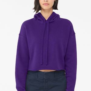 เสื้อฮู้ดครอปคอตตอน100% 480-500 GSM วินเทจสำหรับผู้หญิงดีไซน์ออกแบบได้ตามที่ต้องการ - Product Image 1