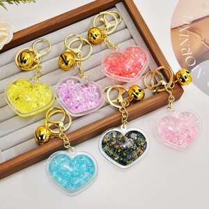 Llaveros acrílicos exquisitos al por mayor con cuentas de burbujas luminosas - Product Image 6
