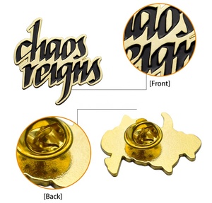 Souvenir métal personnalisé mots de haute qualité conception libre logo épinglettes en métal avec processus personnalisé - Product Image 4