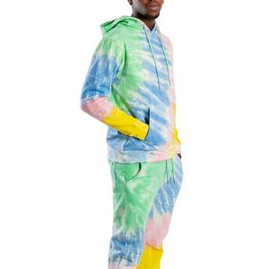 Survêtement personnalisé de haute qualité pour homme, teinture tie-dye, vêtements décontractés, vêtements de sport, respirant, séchage rapide, jogging pour homme - Product Image 1