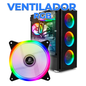 Quiet 120mm RGB LED Gamer CPU Fan with 4pin Connector PC Heatsink <b>for</b> <b>Computer</b> <b>Case</b> Air Type 5V Voltage - Product Image 4