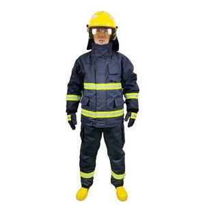 Traje de Bombero Reflectante de Aramida, Uniforme de Cuerpo Completo, Ropa de Trabajo, Ropa de Seguridad para Entrenamiento de Rescate contra Incendios, Equipo de Rescate de Emergencia - Product Image 5