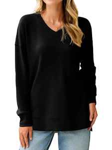 Custom Oversized Sweatshirt For Women Heavy Cotton Fleece Streetwear Pullover - Product Image 6