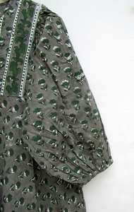 เดรสแม็กซี่ยาวทำมือผ้าฝ้ายพิมพ์ลายหรูหราสำหรับผู้หญิง - Product Image 5