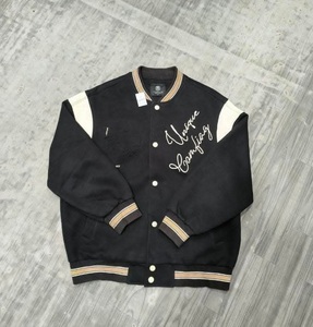 Chaqueta de invierno de lana de tendencia superior Chaqueta bordada 3D al por mayor Chaqueta universitaria personalizada OEM para fabricante de hombres - Product Image 4