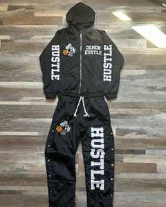 Diseño de sublimación de alta calidad, conjunto de chaquetas y pantalones cortavientos de nailon 100%, chándal deportivo, conjunto de chándal de entrenamiento para correr - Product Image 5