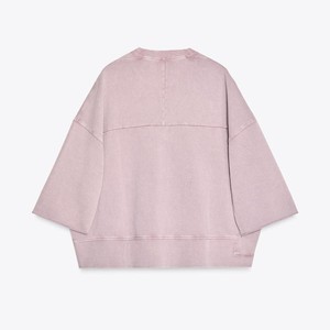 เสื้อฮู้ดทรงแบ็กกี้โอเวอร์ไซส์สำหรับผู้หญิงเสื้อฮู้ดแบบลำลองแนวสตรีทเสื้อฮู้ดเปิดไหล่ตกพร้อมปักโลโก้ตามสั่งเป็นมิตรต่อสิ่งแวดล้อม - Product Image 5