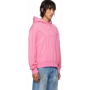 Personnalisable Unisexe 100% Coton Heavyweight Hoodie Hiver Solid Pattern Hooded Pullover Thermique Stonewashed Eco-Friendly - Product Image 5