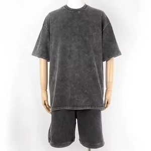 Ensemble de vêtements de sport d'été deux pièces pour homme, survêtement de sport, t-shirt et short imprimés, survêtement de marque pour homme - Product Image 3