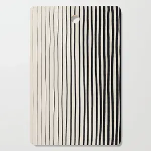 Vente chaude Premium Qualité En Bois Coupe Planche À Découper Rectangle Forme Unique Ligne Motif Élégant Cuisine Fruits Vegies - Product Image 1