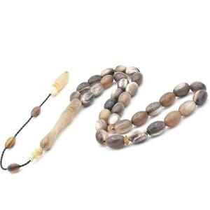Perles de Tasbih en corne naturelle de haute qualité pour la prière musulmane et la pratique spirituelle au meilleur prix - Product Image 5