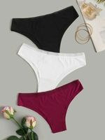 Tangas de bikini de punto de algodón y elastano de tiro medio para mujer, con lazo, transpirables, ecológicas, de secado rápido, para uso diario, OEM/ODM, Bangladesh